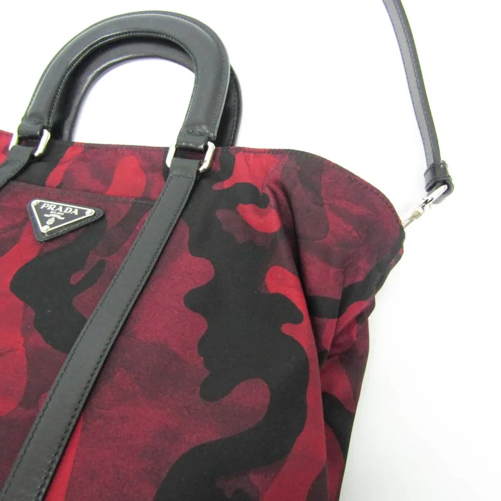 PRADA Red Leather Shoulder Bag - Picture 7 of 15